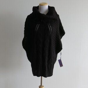 Dex Clothing Black Cowl Neck Knit Sweater - Size Medium